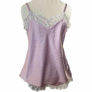 Flora Nikrooz Satin & Lace Cami + Shorts Sleep Set | Size M